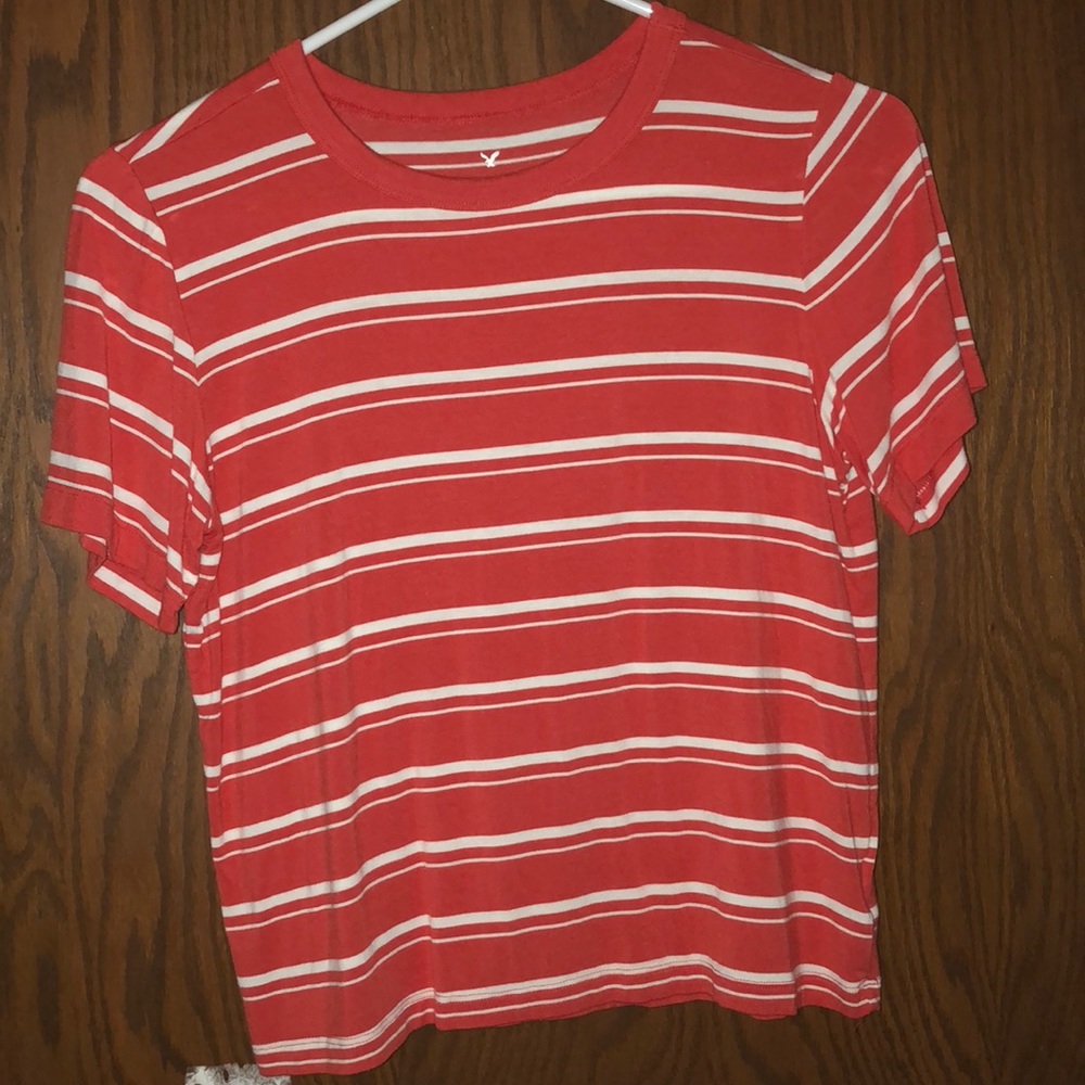 Cute red and white striped shirt